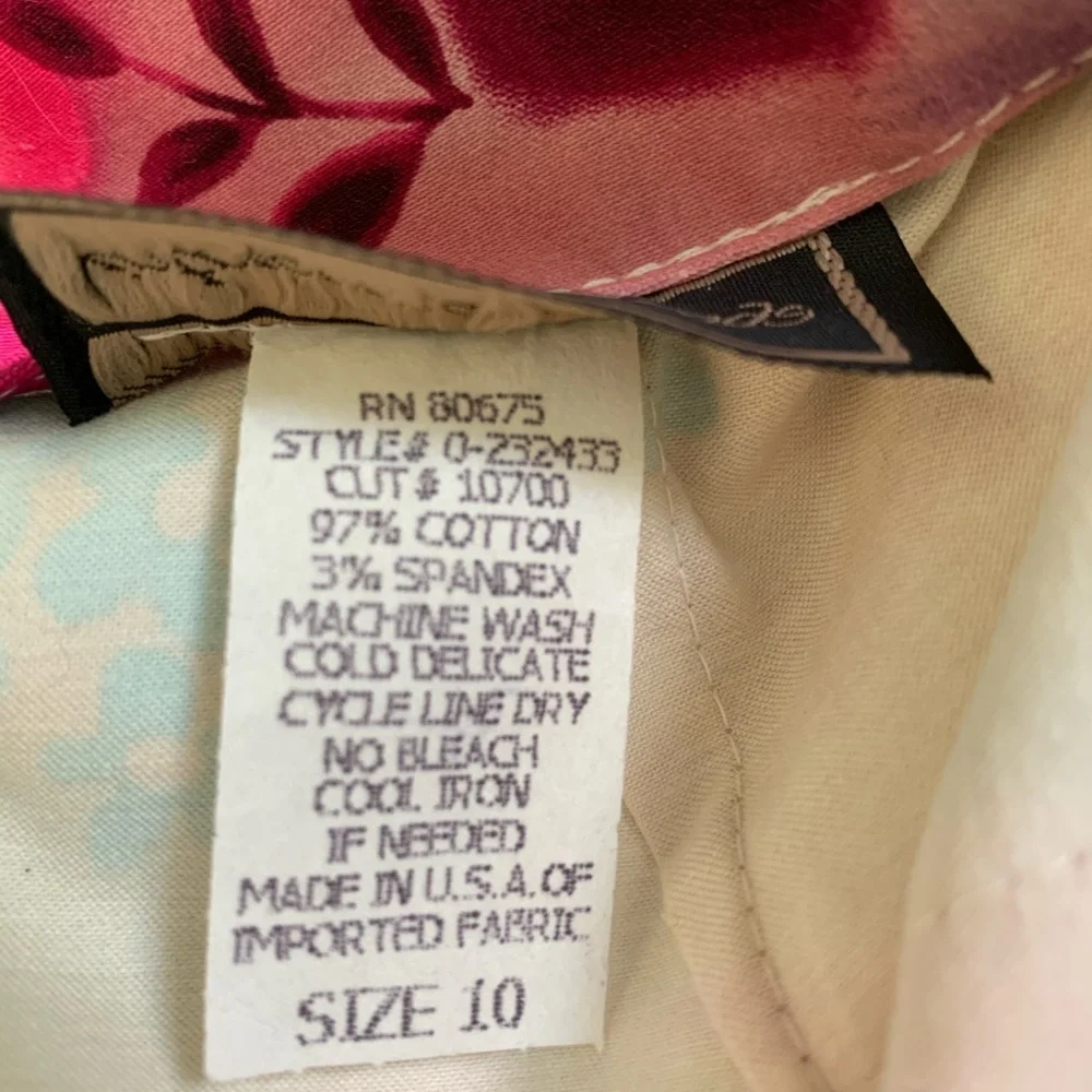 Vintage Watercolor Stretch Pencil Skirt by Intriguing Threads